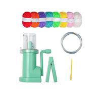 F Fityle Máquina de Tejer Manual, tejedora de cordón, Herramienta de Tejer Manual, Hilo de Aguja, Juego de Herramientas pequeñas, tejedora doméstica para Coser, Juego de Hilo de 8 Colores.