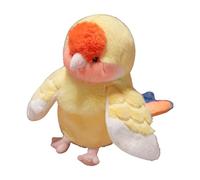 F Fityle Marionetas de Mano de Loro, Peluche de Loro, Juguete de pájaro Suave para enseñar Juegos de rol, narración de Cuentos, Amarillo