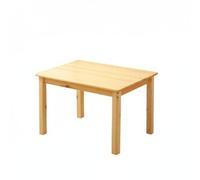 F Fityle Mesa Infantil Sólida Madera para Actividades Escritorio Estudio Superficie Creativa Niños Mesa Juego Rectangular con Esquinas Redondeadas Adecuada, Madera, 80 60 52cm