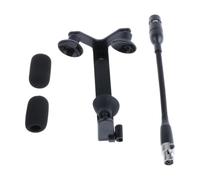 F Fityle Micro de micrófono de guitarra Conjunto de micrófono unidireccional con clip de mini micrófono de instrumento portátil y kit de clip para guitarras, 4 Pin para Shure