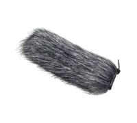F Fityle Micrófono Furry Windscreen Mic Windjammer Accesorio de micrófono portátil Fliter Cover para entrevistas podcasters, 21cm