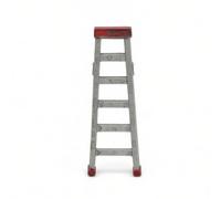 F Fityle Mini Escalera Miniatura Escalera de Mano Figura de Maqueta Diorama Resina Acabado Envejecido Adecuada para Coleccionistas Escenas de Mantenimiento Maquetas Urbanas Vitrinas, Rojo