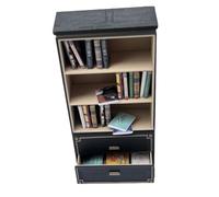 F Fityle Mini estantería de Almacenamiento para casa de muñecas, Escala 1/12, decoración para casa de muñecas, Manualidades, proyectos de Bricolaje, colección