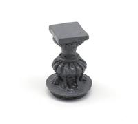 F Fityle Mini Fuente Decorativa Pedestal Adorno de Resina con Acabado Detallado y Estilo Clásico Adecuada para Maqueta Casa de Muñecas Diorama Bricolaje Creativo