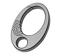 F Fityle Mini llavero circular portátil ideal para regalar, accesorios de, suministros multifunción, llavero ligero con clip.