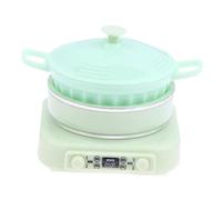 F Fityle Mini modelo de cocina de inducción a escala 1:12, realista, de 1,6 x 1,7 x 1,8 pulgadas, para casa de muñecas, ideal para aficionados, Verde