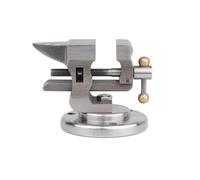 F Fityle Mini Tornillo de Banco Compacto Mesa Base Circular Mango Firme Ajuste Rápido Material Inoxidable Apto para Taller, 1 Pulgada, Primera Generación, Tornillo De Banco Mini