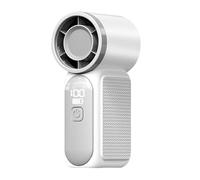 F Fityle Mini Ventilador portátil de Mano, silencioso, Personal, pequeño, Compacto, 18 Horas de Funcionamiento, 100 velocidades Ajustables para Maquillaje, Blanco