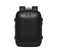 F Fityle Mochila de Viaje de Compresión Expandible Oxford PU Poliéster Cremallera Que Rodea Apertura Rápida Compartimento, Array, Negro, Pequeño 30cm Largo 40cm Alto 15cm Ancho, Expandible A 20cm