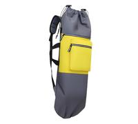 F Fityle Mochila para patineta Ligera de Gran Capacidad con Cierre de cordón y Correas Ajustables para Deportes al Libre, Gris