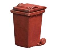 F Fityle Modelo de de basura en miniatura a escala 1:64, decoración para casa de muñecas, simulación creativa de micropaisaje, hebilla para escritorio, Cuadrado
