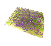 F Fityle Modelo de Nido de Hierba, simulación de césped, decoración, Modelo de Terreno a Mano, césped Artificial para diseño de Terreno de Juego, Verde Púrpura