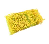 F Fityle Modelo de Nido de Hierba, simulación de césped, decoración, Modelo de Terreno a Mano, césped Artificial para diseño de Terreno de Juego, Amarillo Anaranjado