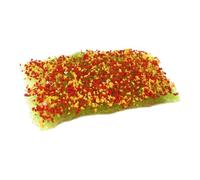 F Fityle Modelo de Nido de Hierba, simulación de césped, decoración, Modelo de Terreno a Mano, césped Artificial para diseño de Terreno de Juego, Naranja Roja