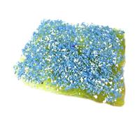 F Fityle Modelo de Nido de Hierba, simulación de césped, decoración, Modelo de Terreno a Mano, césped Artificial para diseño de Terreno de Juego, Blanco