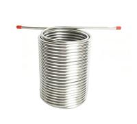 F Fityle Mosto por con serpentín Acero Inoxidable 304 para Transferencia líquidos, proyectos Bricolaje y Aplicaciones, Sin Conector