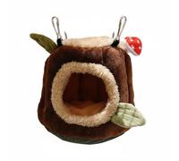 F Fityle Nido de Ave de Felpa Casa Suave Diseño Accesorio Colgante con Cojín Desmontable Adecuado para Pájaros Mascotas y Decoración de Jaula, S