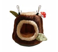 F Fityle Nido de Ave de Felpa Casa Suave Diseño Accesorio Colgante con Cojín Desmontable Adecuado para Pájaros Mascotas y Decoración de Jaula, M