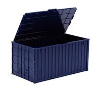 F Fityle Organizador de Escritorio en Miniatura Tipo Contenedor de Carga, Estuche de Almacenamiento Decorativo Multiusos Creativo, Caja de Almacenamiento con T, Azul Oscuro