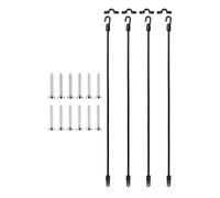 F Fityle Pack de 4 Correas de Goma Elásticas Reutilizables para Cañas de Barco, Camión, Embarcación...