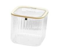 F Fityle Papelera Tipo Prensa, Mini Caja de Almacenamiento de Escritorio con Tapa, Almacenamiento Creativo, Tipo Prensa, Cesta de Basura para Oficina, Blanco 15.3x15.3x14cm