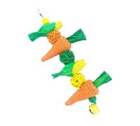 F Fityle Parrot Toy Hanging Perch Climb Play Equipment Accesorios de Mordedura de Pájaros Macaides Macaides Cacatadas de Cacatúas Finches, 24.5x10cm