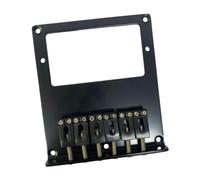 F Fityle Partes de instrumentos musicales de puente fijo de puente duro con 6 saddles puente de guitarra de guitarra clásica acústica puente de guitarra, Sólido
