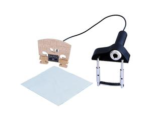 F Fityle Pastilla piezoeléctrica portátil para violín CV-13, puente para violín, pastilla de contacto de sonido consistente para guitarra acústica y ukelele.