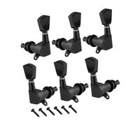 F Fityle Pecs de sintonización de cuerda de guitarra 6x 3L3R Pegs de ajuste de guitarra Pastillas de sintonización eléctrica resistente, Negro
