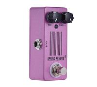 F Fityle Pedal de efecto de guitarra Spring Reverb Caja de metal multifunción única Pedal de de usar verdadero para grabación de