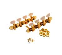 F Fityle Peguas de ajuste de guitarra Mandolin Tuner 4 Izquierda y 4 Partes de instrumentos musicales profesionales livianos a la izquierda para guitarras de 8, Oro
