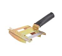 F Fityle Peine para de Pelo de Ganado, Herramienta de Limpieza portátil de Doble Cara, Cepillo de Aseo, Cepillo para Pelo de, para Perros, Vacas y, Oro