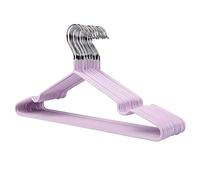 F Fityle Perchas de para Proteger de Material Acero Recubierto de PVC Pantalón Prendas de Barra de Suspensión Heavy Duty, Lila, Los 40x20cm