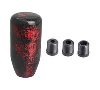 F Fityle Perilla de cambio de marchas genérica, manija de varilla de cambio de marchas, perilla de de profesional fácil de instalar para conducir en, Rojo 3.6x7.3cm