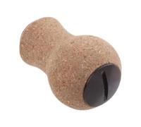 F Fityle Perilla para manija de Carrete de Pesca, Bricolaje, reparación Robusta, Ligera, Corcho de Goma, Perilla de manija de Potencia modificada, Accesorio de, Negro