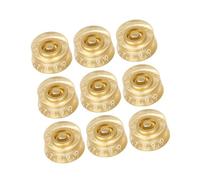 F Fityle Perillas de guitarra de 9 piezas, perillas de control de velocidad, volumen y tono, reemplazo profesional, fácil instalación, perilla de sombrero de