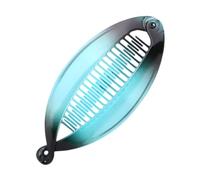 F Fityle Pinzas para El Cabello de Plátano para Mujeres, Pinzas para El Cabello de Plátano con Cola de, Pasadores para El Cabello para Niñas para Mujeres, Azul