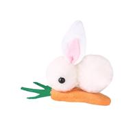 F Fityle Pinzas para el pelo de conejo de Pascua, horquillas para el pelo, pinzas para el pelo a la moda, pasadores de pelo de felpa de conejo para viaje en, blanco