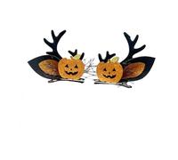 F Fityle Pinzas para el pelo de Halloween, accesorio para el pelo, horquillas, regalos de dibujos animados góticos, adornos para el pelo, accesorios para fotos, Calabaza de Tela