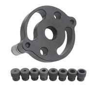 F Fityle Plantilla de Agujeros de Bolsillo para Trabajar La Madera, Punzón Guía de Taladro, Kit de Ubicación, Plantilla de Espiga Fácil de Instalar para Trabaj, Negro