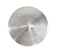 F Fityle Platillo de práctica de bajo volumen para baterista, de aleación, práctico, resistente, ligero, accesorios para batería, sordina para principiantes, Diámetro 20cm