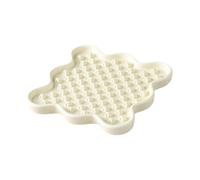 F Fityle Plato de alimentador de Perro laming Almohadilla de alimentación Lenta de la Almohadilla Lenta para la Alfombrilla de alimentación de Mascotas, Blanco