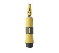 F Fityle Plegable Automático para Hombre Sombrilla Resistente al Viento Parasol Portátil con Eje Recto Varillas Dobles Control con una Mano Material Pongee, Amarillo De Carreras