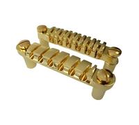 F Fityle Puente de guitarra eléctrica reemplazo de reemplazo de aleación de zinc. 10.5 mm resistente con 4 tachuelas accesorios, Oro