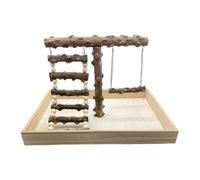 F Fityle Puesto de Juego para pájaros, Parque de Juegos para pájaros, Perchas para pájaros, Puesto de Madera para Loros pequeños medianos, periquitos,