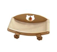F Fityle Rascador de sisal para Gatos, Almohadilla para rascar, de molienda, Resistente al Desgaste, sofá rascador de Madera, Tumbona para Descansar y, 60x32x24cm