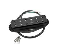 F Fityle Reemplazo de pastilla de bobina única, accesorio universal, pastilla de puente de cuello de pastilla de doble rieles para práctica, rendimiento de, Negro