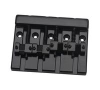 F Fityle Reemplazo de puente para bajo de, conjunto de puente fijo profesional de rendimiento para accesorios de instrumentos musicales, Negro