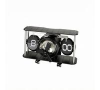 F Fityle Reloj de Escritorio Reloj de Mesa Reloj Decorativo Reloj de con Estilo Mecánico y Acabado Brillante Pieza de Decoración Funcional para, Negro