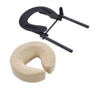 F Fityle Reposacabezas de masaje para colchón, reutilizable, multifunción, para recuperación de cirugía ocular, cómodo para siesta en camilla de, Beige Blanco